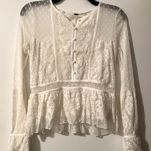 Free People Lace top